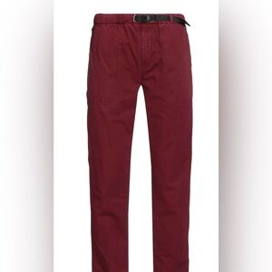 White Sand 88 Italy Burgundy Men’s Unisex Utility Pants 48 32 Slim Fit $295